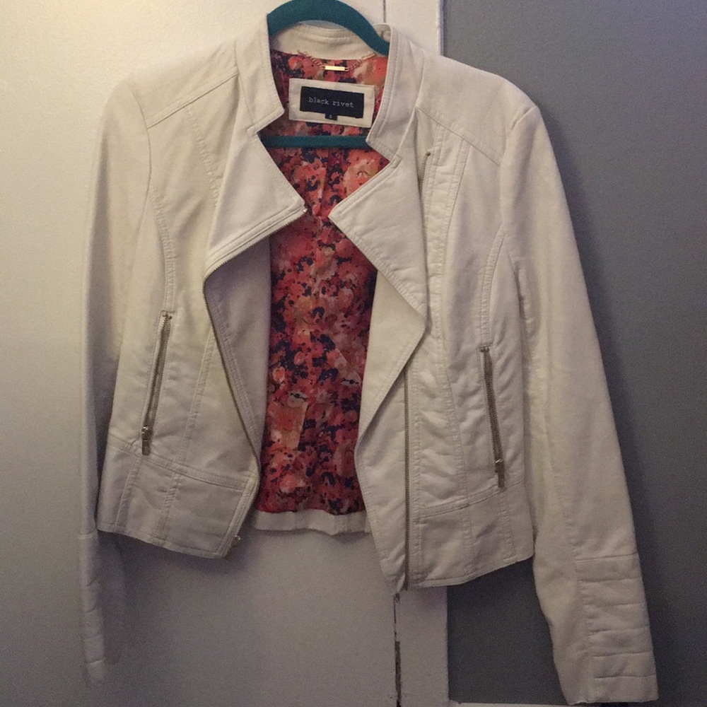 Faux leather jacket